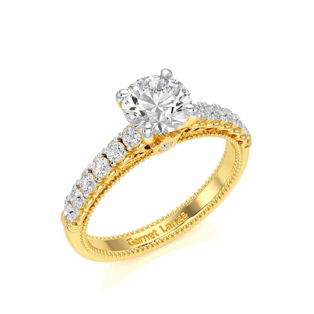 Tranquil Spark Solitaire Ring - Yellow Gold - Image 1
