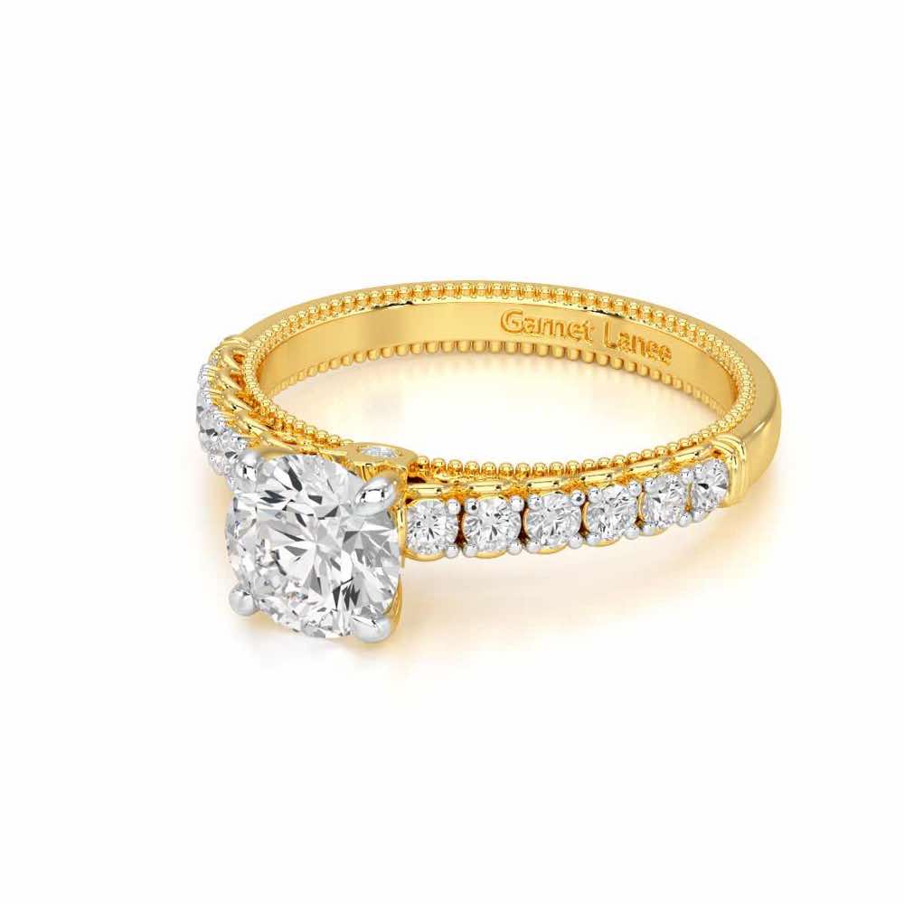 Tranquil Spark Solitaire Ring - Yellow Gold - Image 2