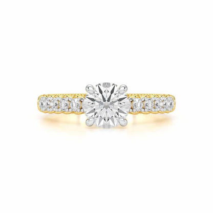 Tranquil Spark Solitaire Ring - Yellow Gold - Image 4