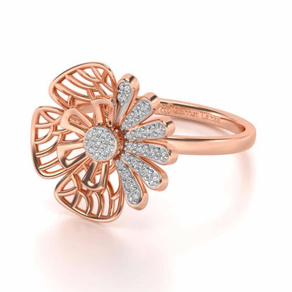 Transform Eye Silver Ring - Rose Gold - Image 2