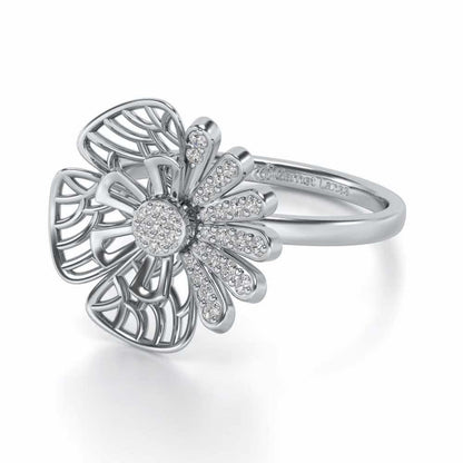 Transform Eye Silver Ring - White Gold - Image 2