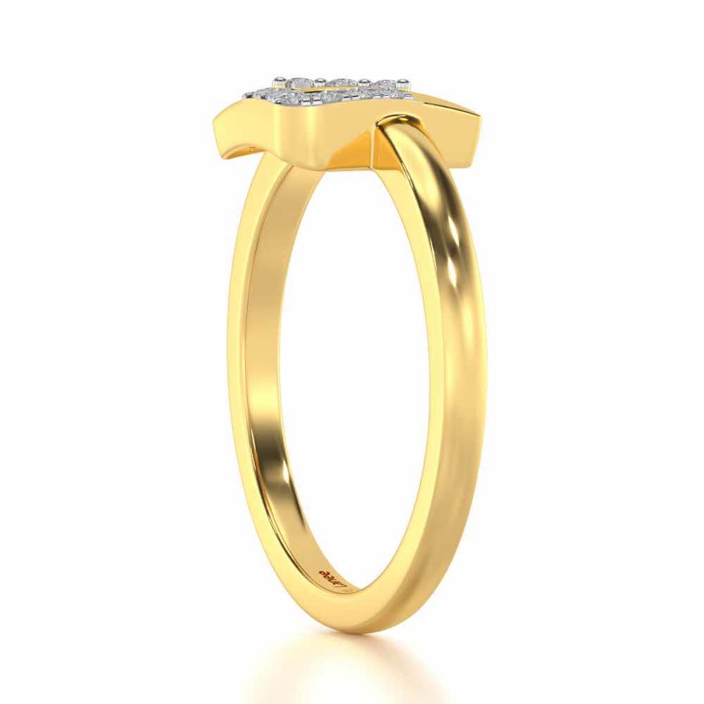 Tri-Glow Silver Ring - Yellow Gold - Image 3