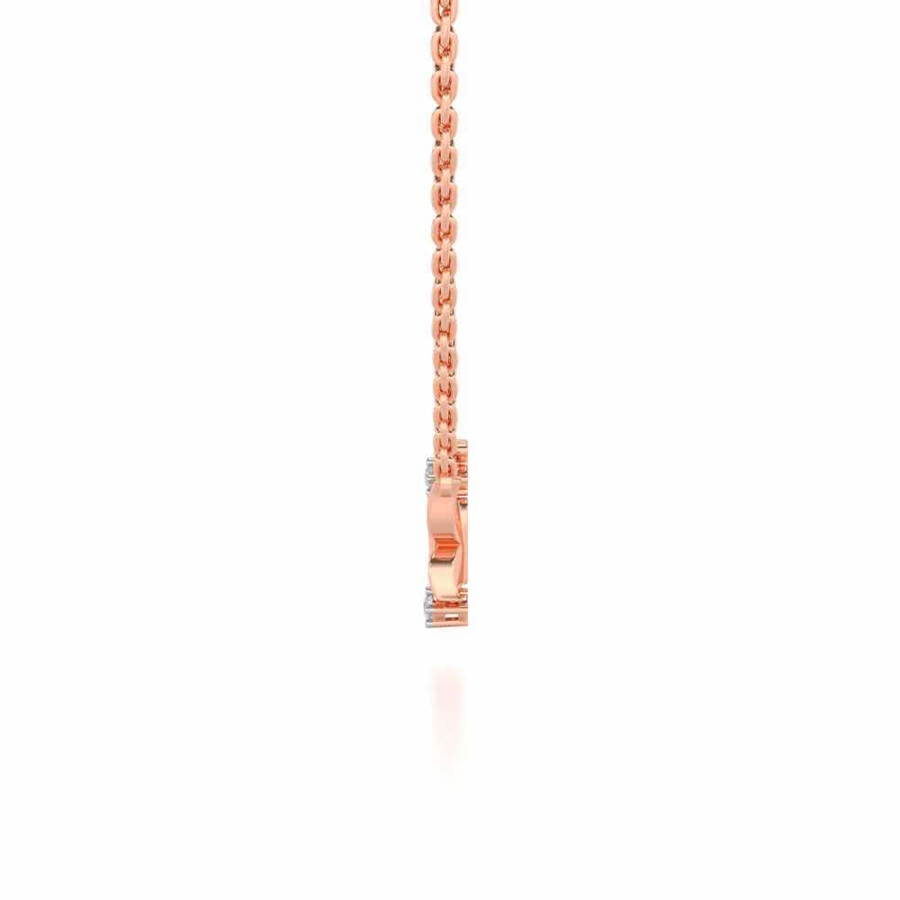 Trinket Butterfly Silver Pendant - Rose Gold - Image 4