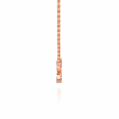 Trinket Butterfly Silver Pendant - Rose Gold - Image 4