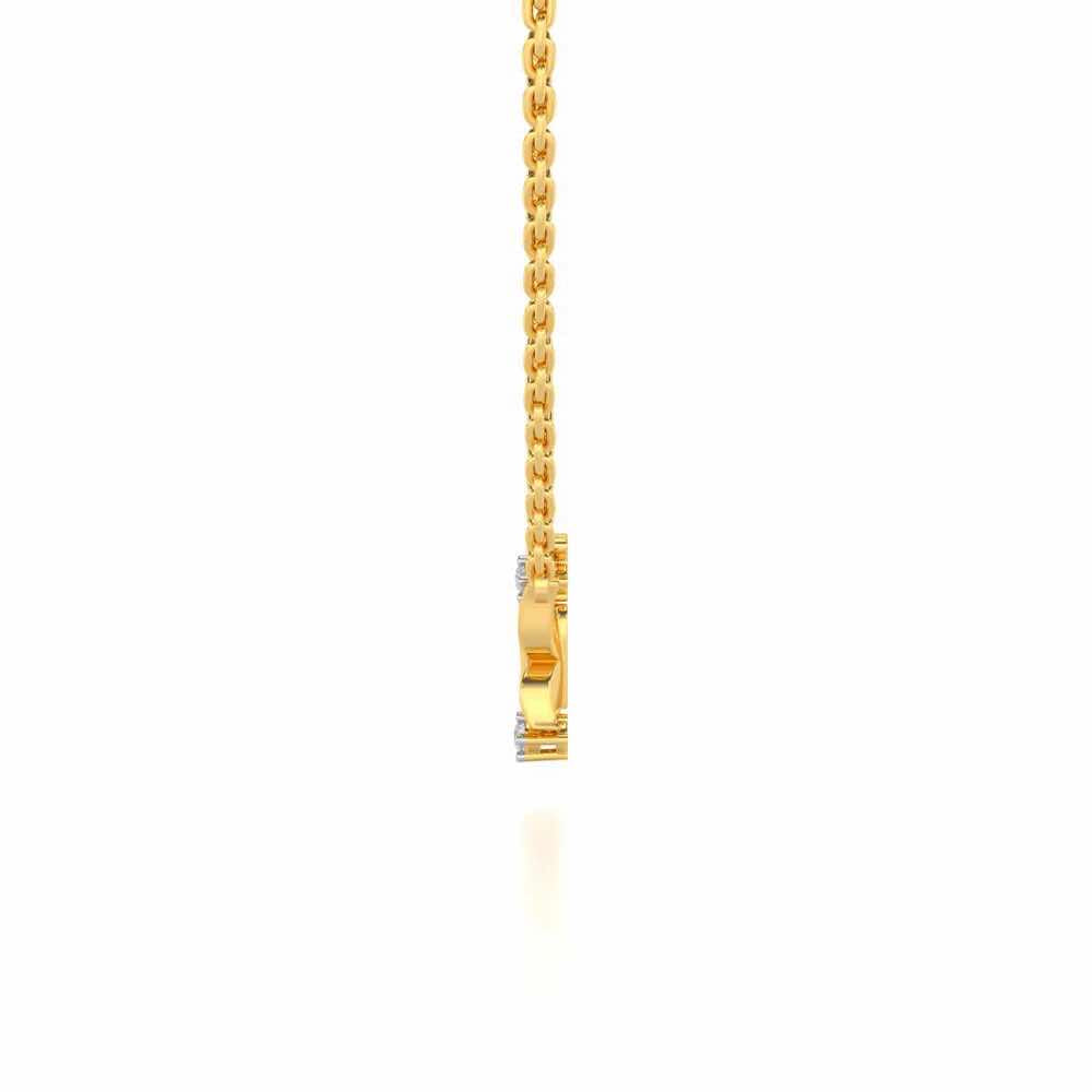 Trinket Butterfly Silver Pendant - Yellow Gold - Image 4