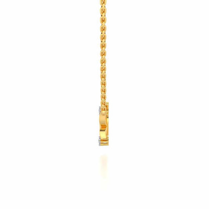Trinket Butterfly Silver Pendant - Yellow Gold - Image 4
