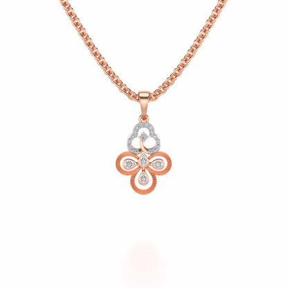 Triskeled Silver Pendant - Rose Gold - Image 1