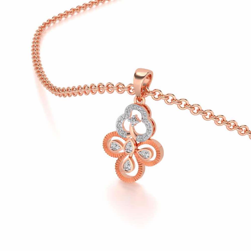 Triskeled Silver Pendant - Rose Gold - Image 2