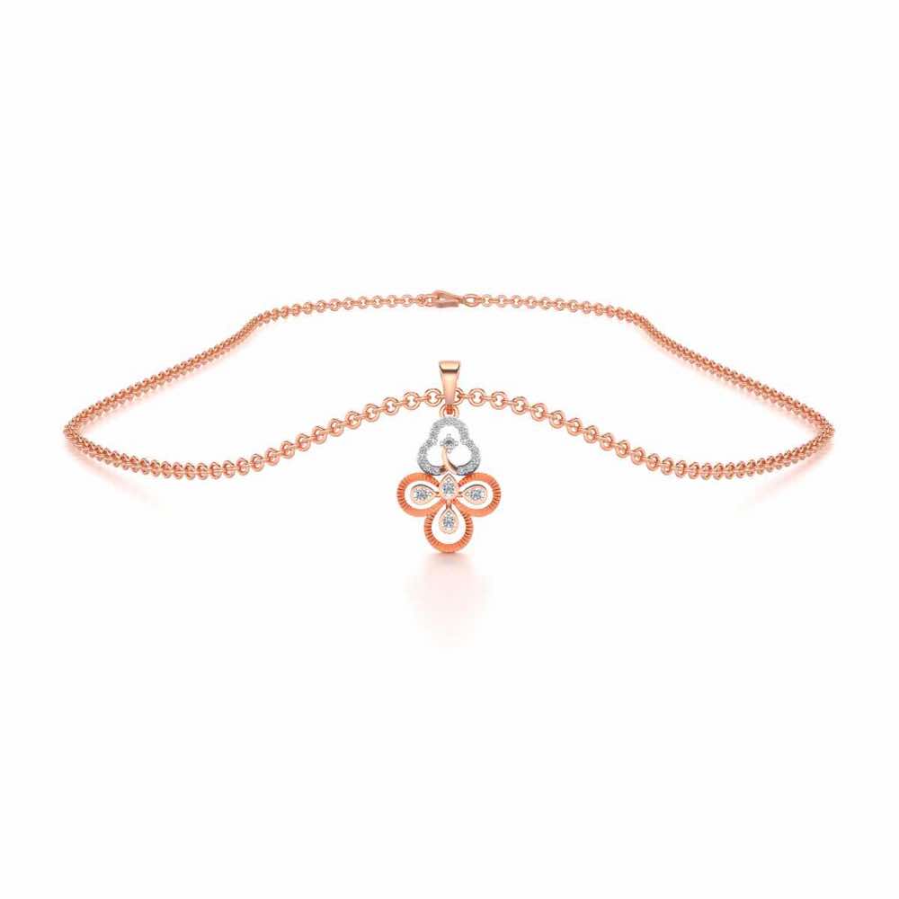 Triskeled Silver Pendant - Rose Gold - Image 3