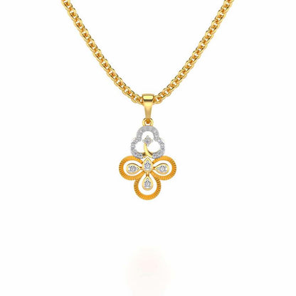 Triskeled Silver Pendant - Yellow Gold - Image 1