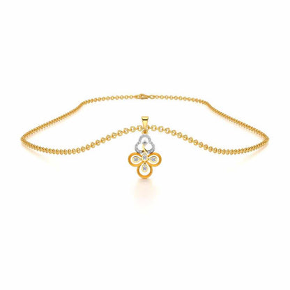 Triskeled Silver Pendant - Yellow Gold - Image 3