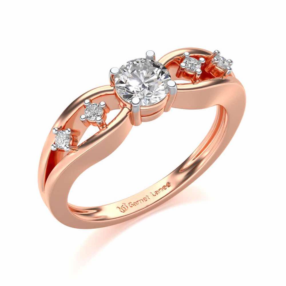 Tsaritsa Solitaire Silver Ring