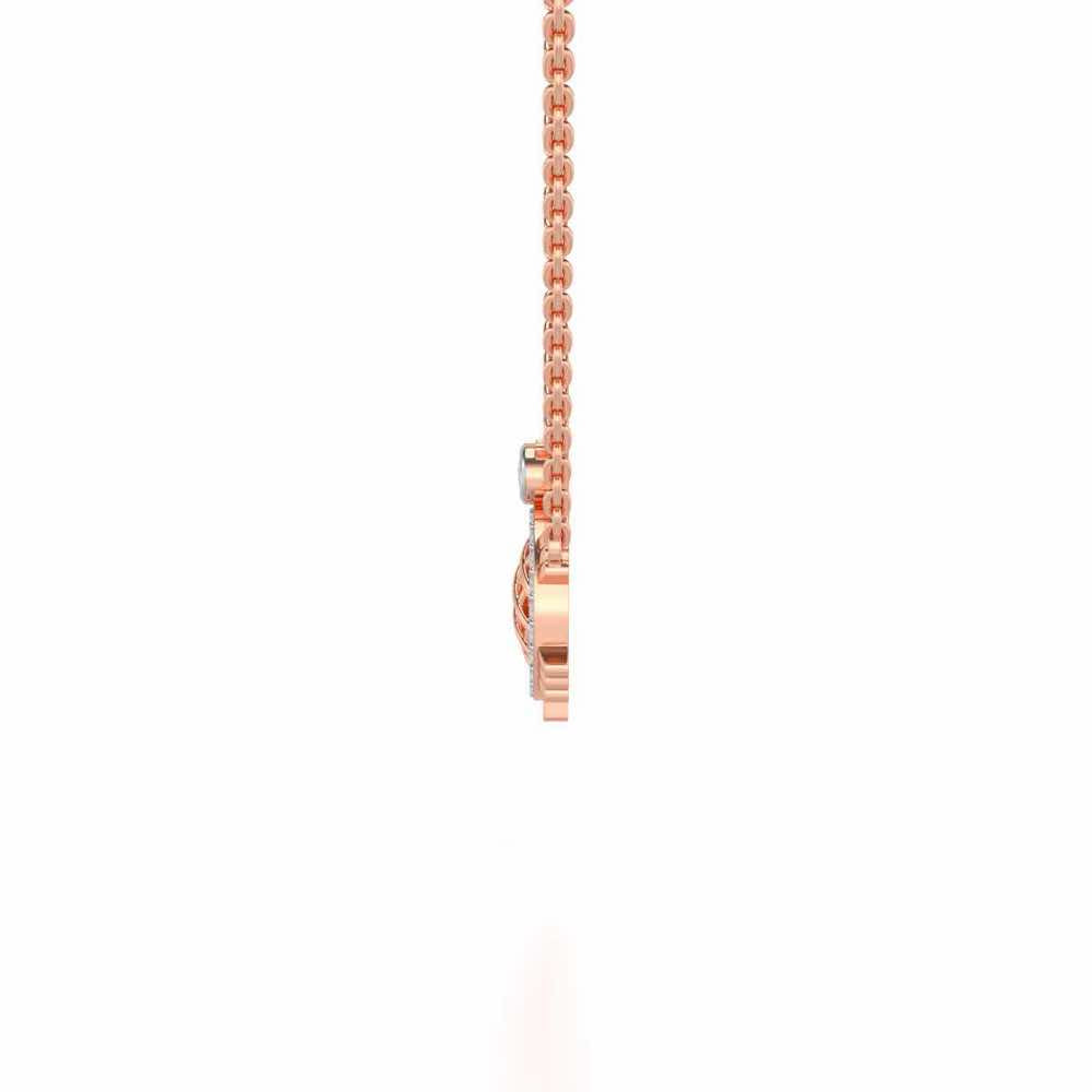 Turtle Silver Pendant - Rose Gold - Image 4
