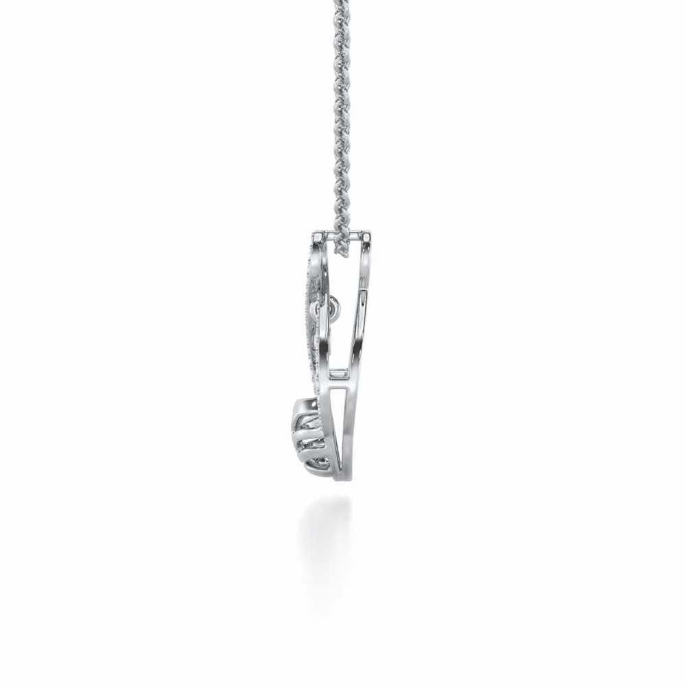 Twilight Bliss Silver Pendant - White Gold - Image 4