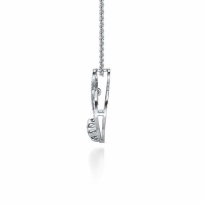 Twilight Bliss Silver Pendant - White Gold - Image 4