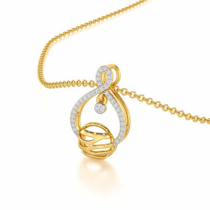 Twilight Bliss Silver Pendant - Yellow Gold - Image 2