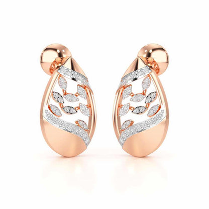 Twilight Luminae Silver Earrings - Rose Gold - Image 2
