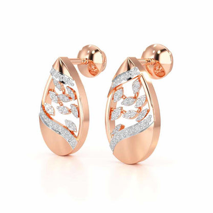 Twilight Luminae Silver Earrings - Rose Gold - Image 3