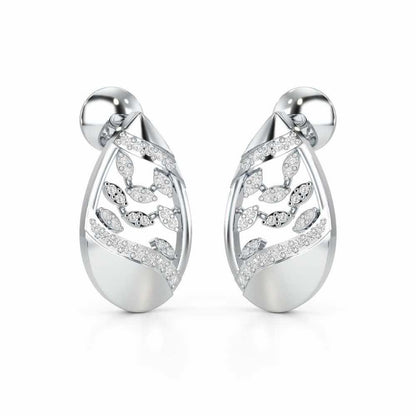 Twilight Luminae Silver Earrings - White Gold - Image 2