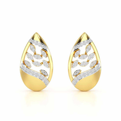 Twilight Luminae Silver Earrings - Yellow Gold - Image 1