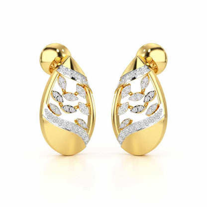 Twilight Luminae Silver Earrings - Yellow Gold - Image 2