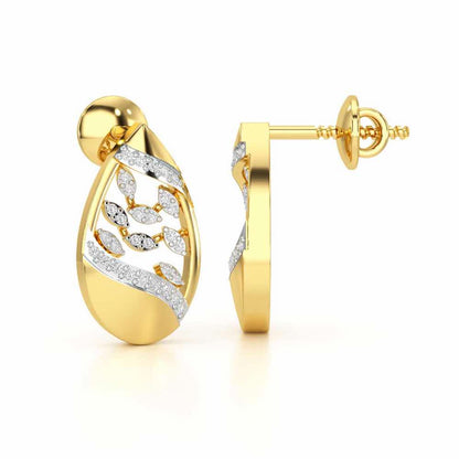 Twilight Luminae Silver Earrings - Yellow Gold - Image 4