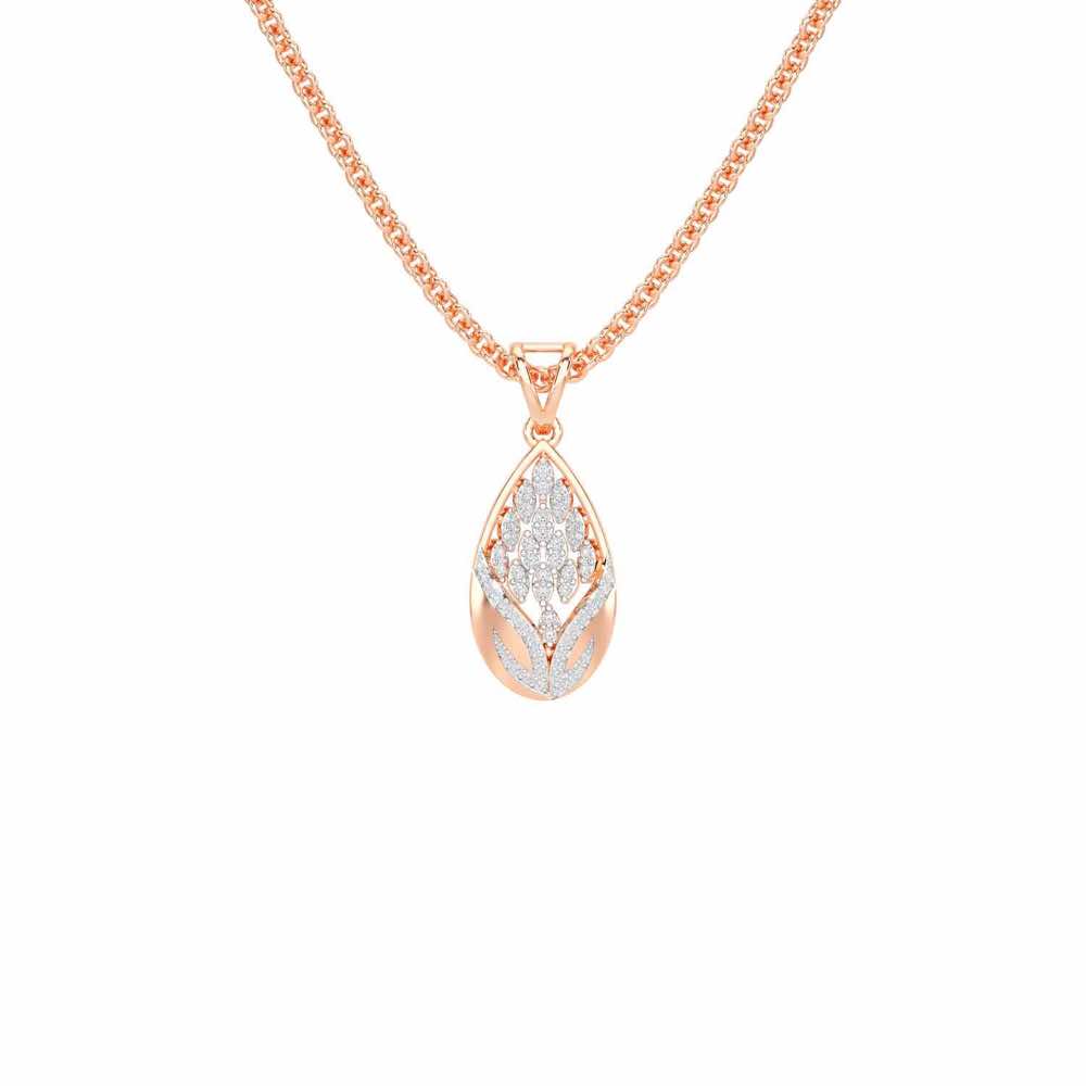 Twilight Luminae Silver Pendant - Rose Gold - Image 1