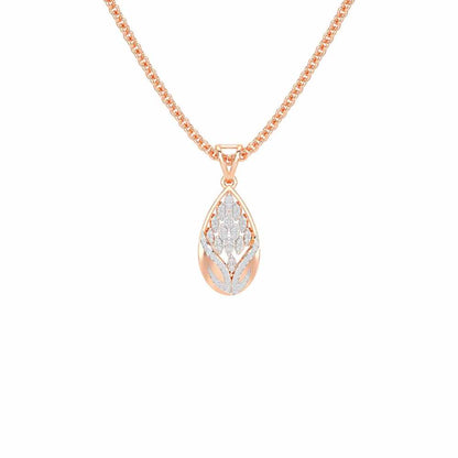 Twilight Luminae Silver Pendant - Rose Gold - Image 1