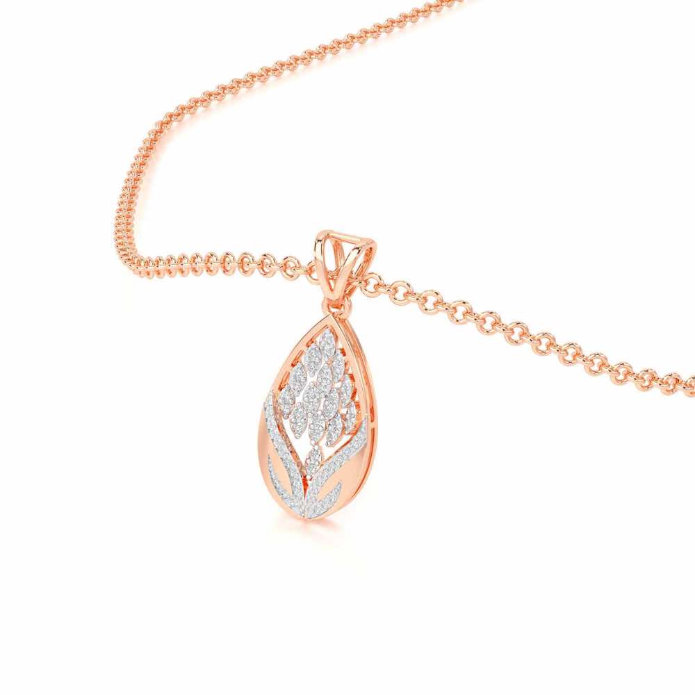 Twilight Luminae Silver Pendant - Rose Gold - Image 2