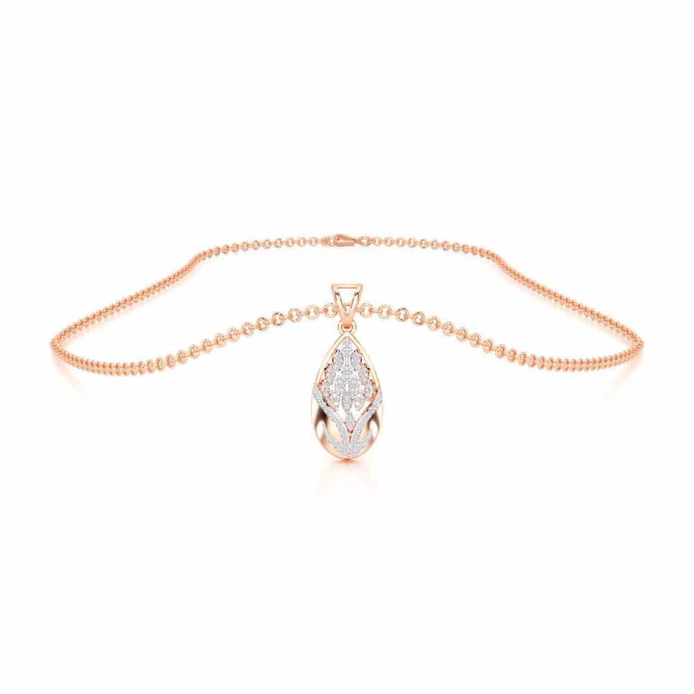 Twilight Luminae Silver Pendant - Rose Gold - Image 3