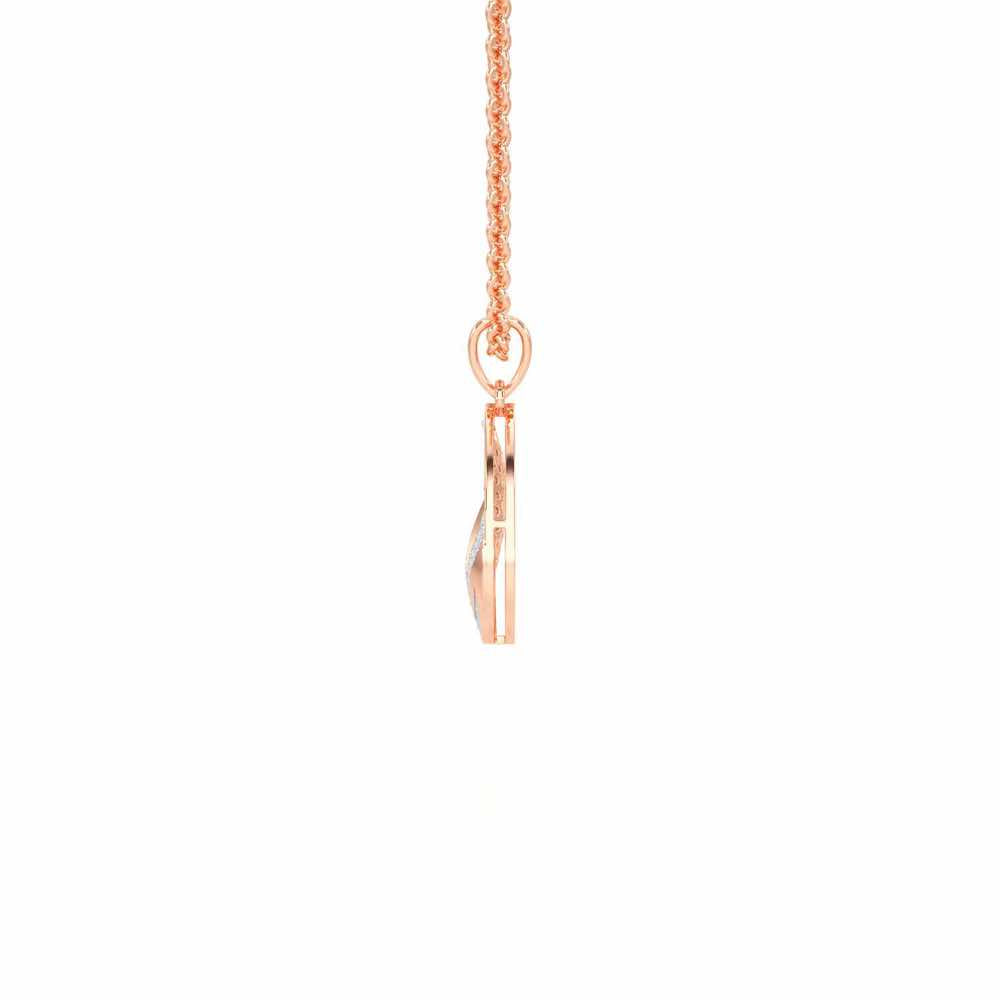 Twilight Luminae Silver Pendant - Rose Gold - Image 4