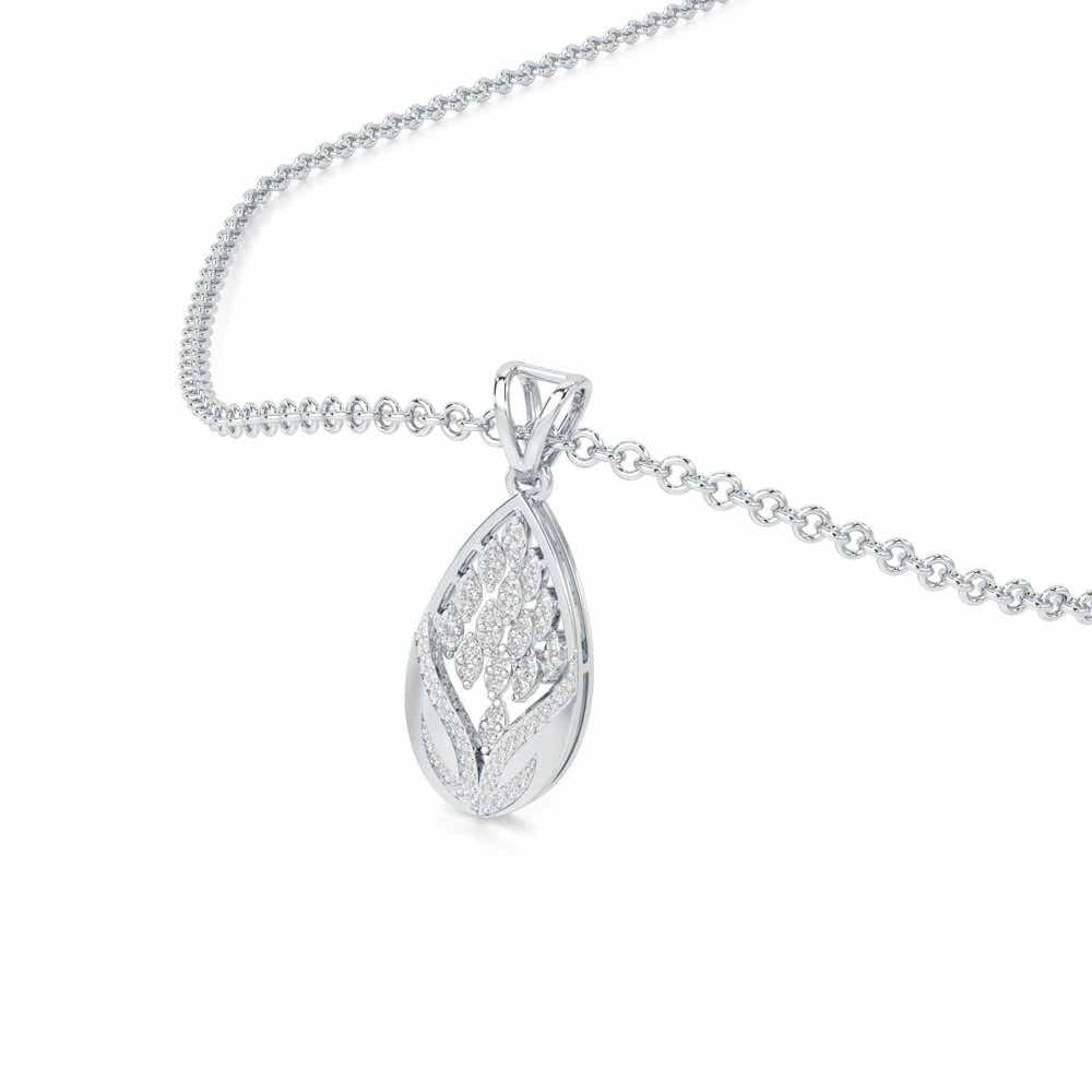 Twilight Luminae Silver Pendant - White Gold - Image 2