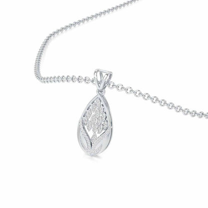 Twilight Luminae Silver Pendant - White Gold - Image 2