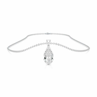Twilight Luminae Silver Pendant - White Gold - Image 3