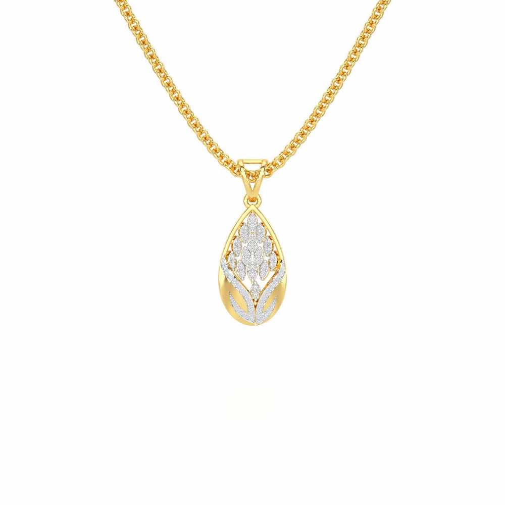 Twilight Luminae Silver Pendant - Yellow Gold - Image 1