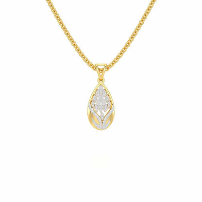 Twilight Luminae Silver Pendant - Yellow Gold - Image 1