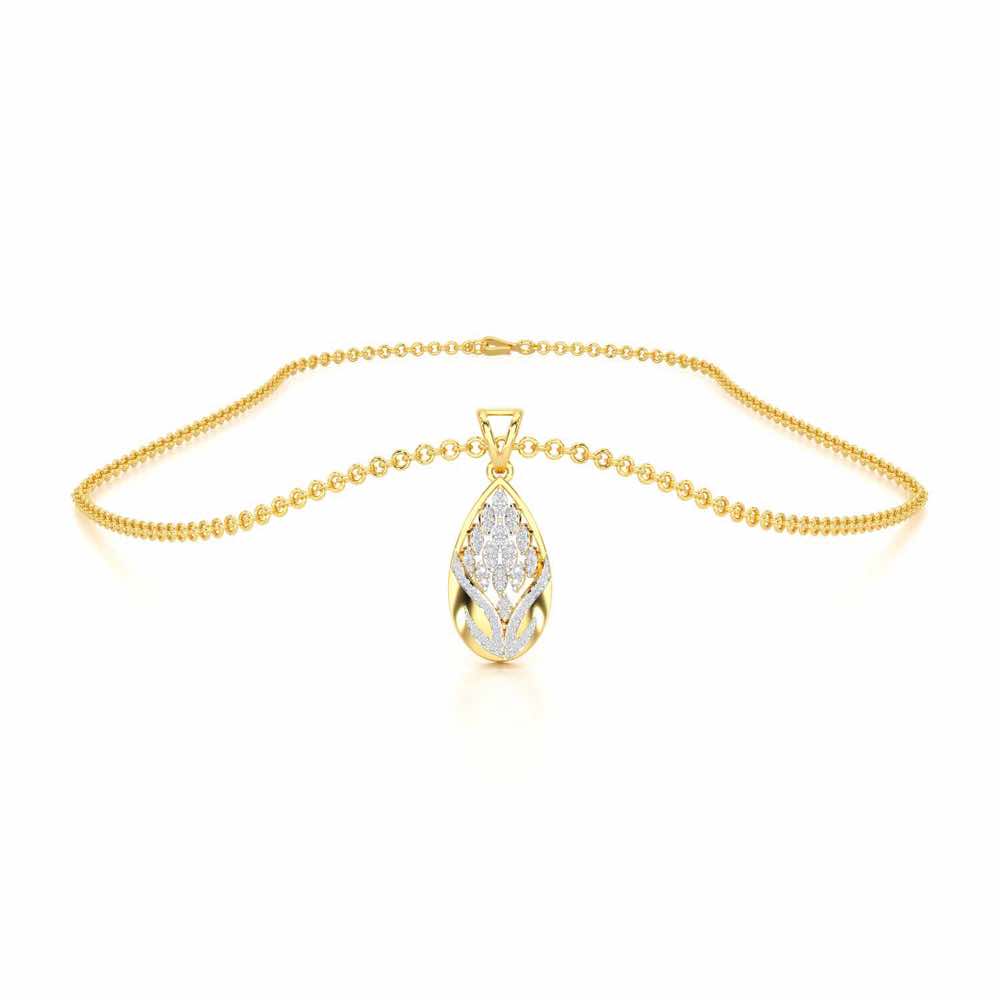 Twilight Luminae Silver Pendant - Yellow Gold - Image 3