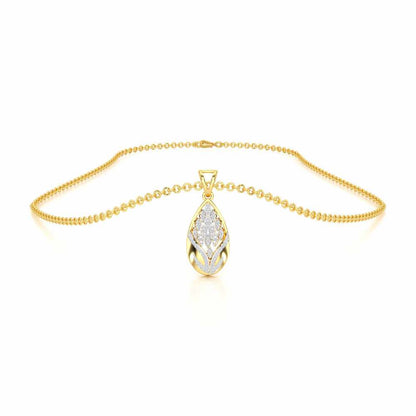 Twilight Luminae Silver Pendant - Yellow Gold - Image 3
