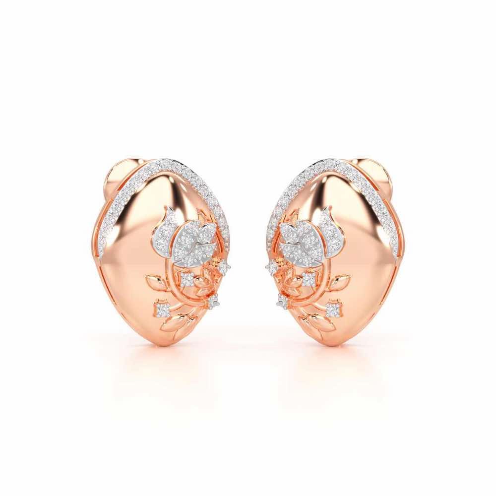 Twilight Sparkle Silver Earrings - Rose Gold - Image 2