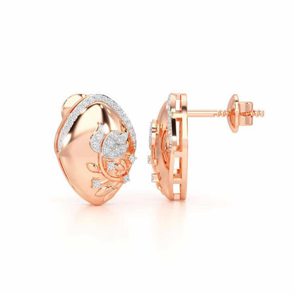 Twilight Sparkle Silver Earrings - Rose Gold - Image 4