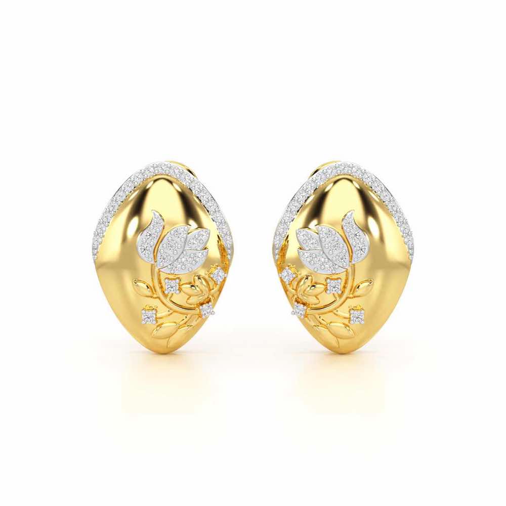 Twilight Sparkle Silver Earrings - Yellow Gold - Image 1