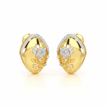 Twilight Sparkle Silver Earrings - Yellow Gold - Image 2