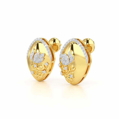 Twilight Sparkle Silver Earrings - Yellow Gold - Image 3