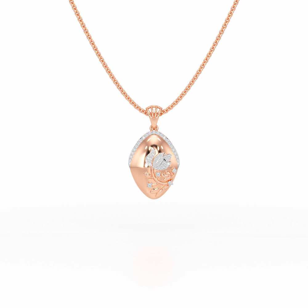 Twilight Sparkle Silver Pendant - Rose Gold - Image 1