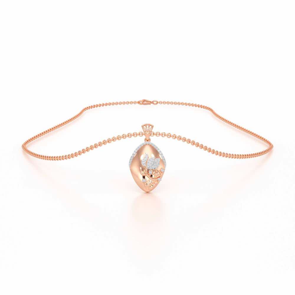 Twilight Sparkle Silver Pendant - Rose Gold - Image 3
