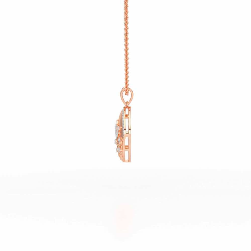 Twilight Sparkle Silver Pendant - Rose Gold - Image 4