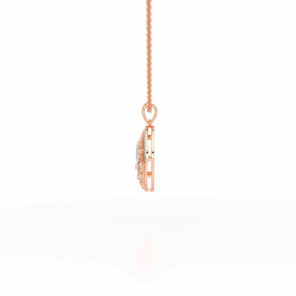 Twilight Sparkle Silver Pendant - Rose Gold - Image 4