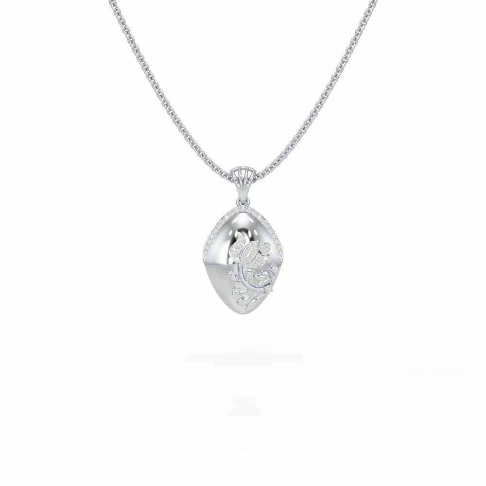 Twilight Sparkle Silver Pendant - White Gold - Image 1