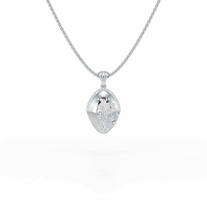 Twilight Sparkle Silver Pendant - White Gold - Image 1