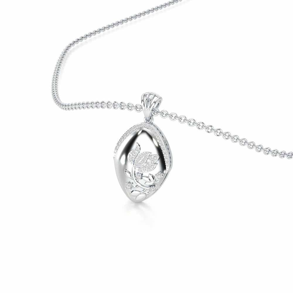 Twilight Sparkle Silver Pendant - White Gold - Image 2